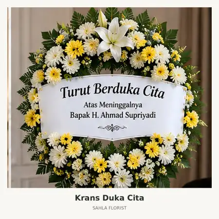 Krans Bunga Duka Sunter